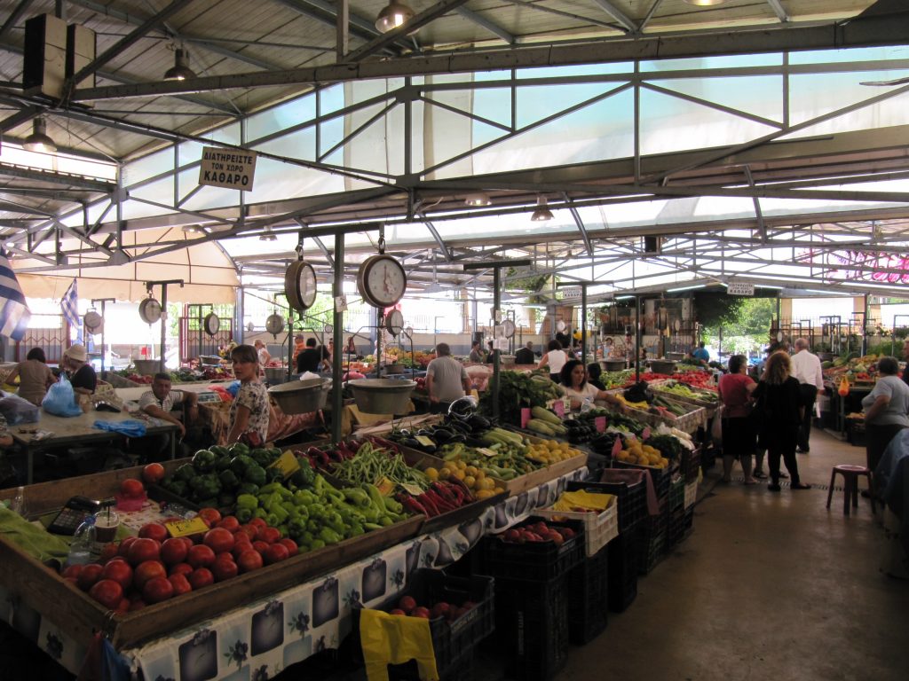 Arta, groente- en fruitmarkt